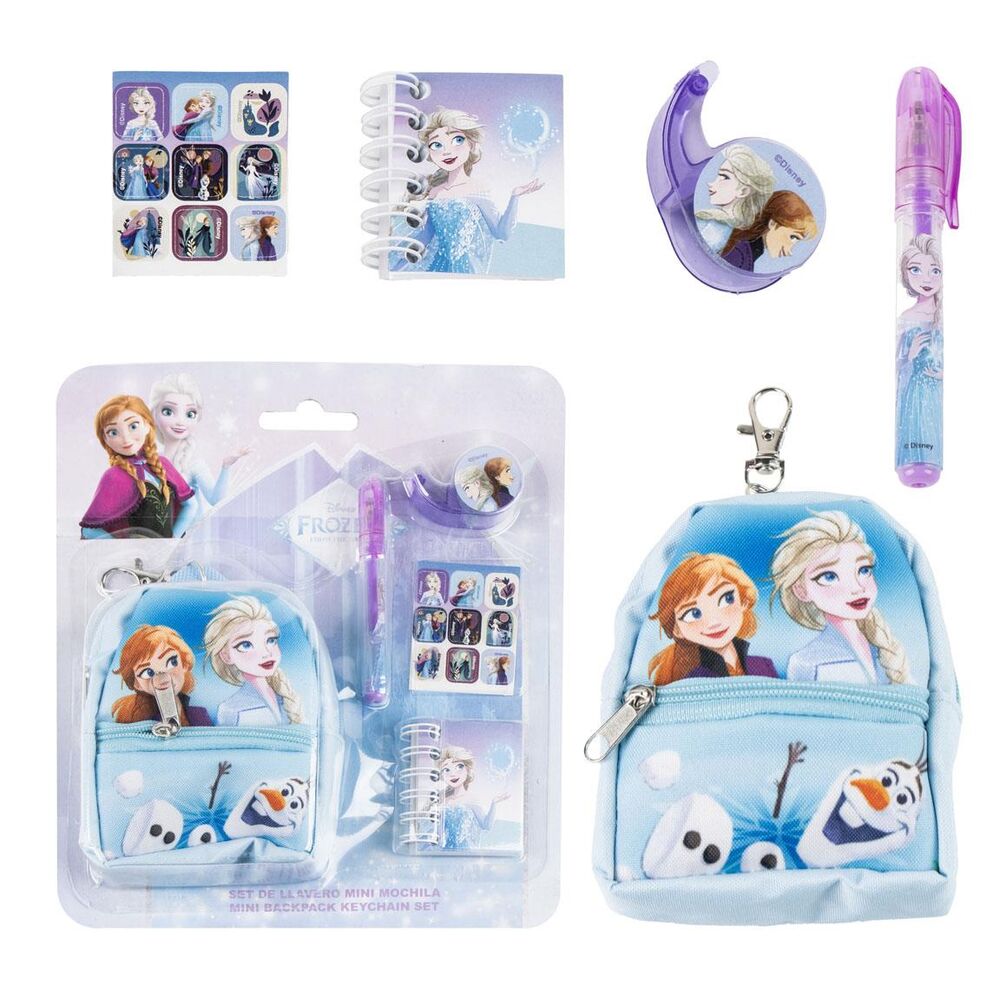 Set de Papelaria Mini Mochila Frozen Disney