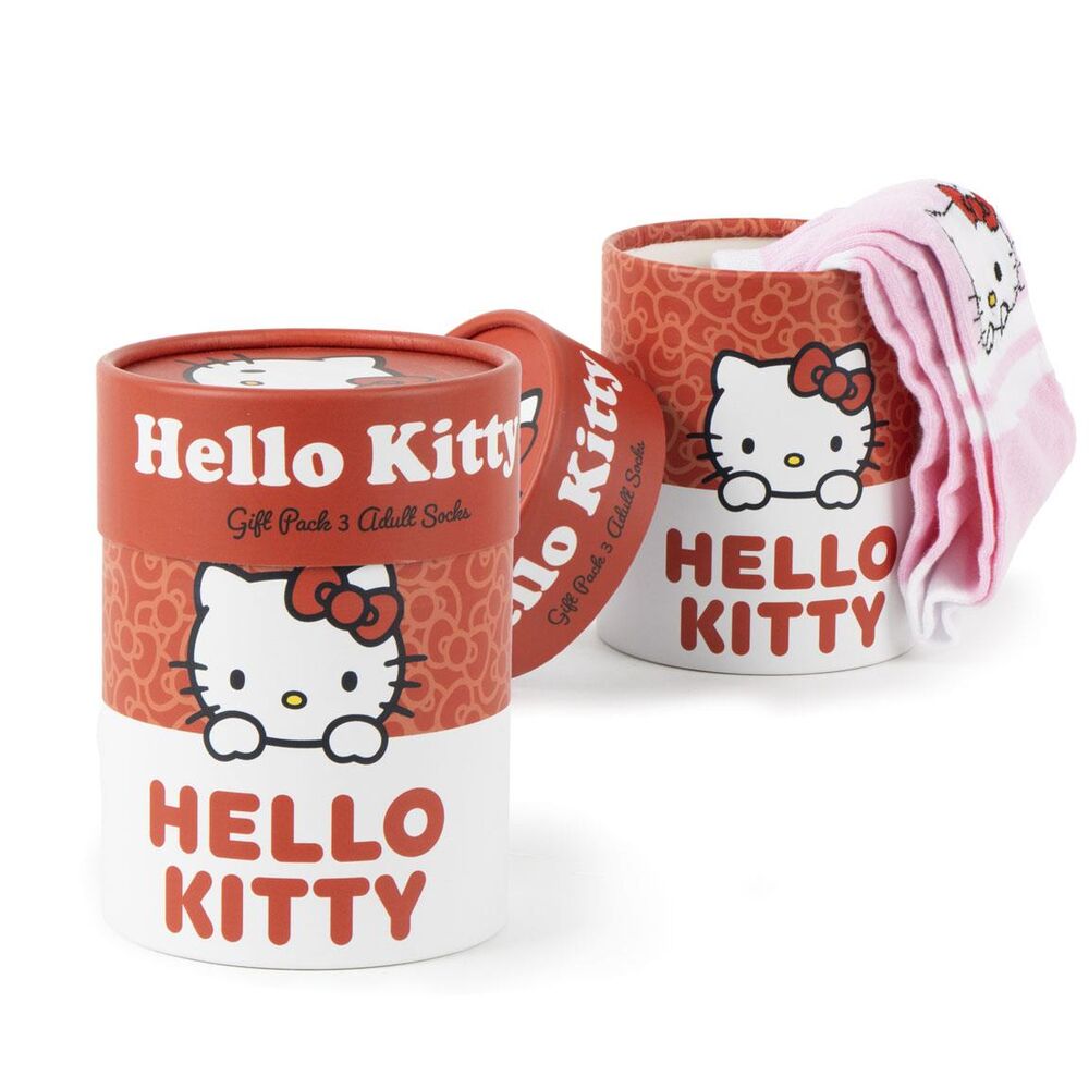 Set de 3 Meias Hello Kitty Adulto