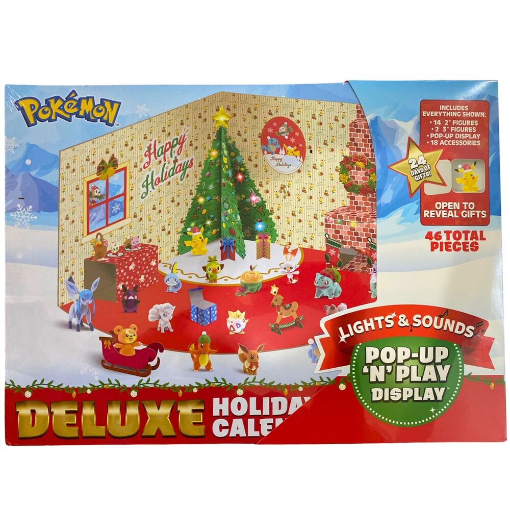 Calendário Advento Deluxe Pokémon Luzes e Som