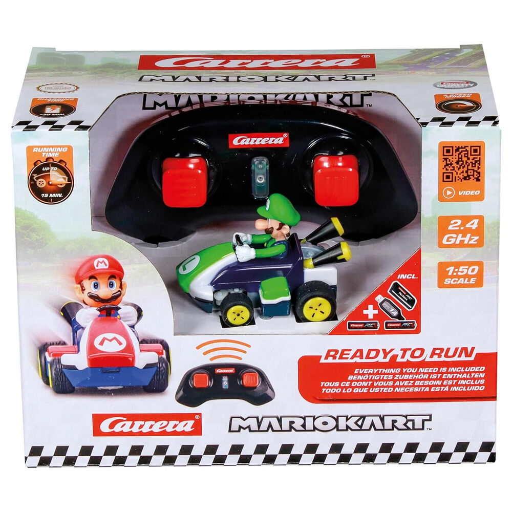 Carro Rádio Control Luigi Mario Kart