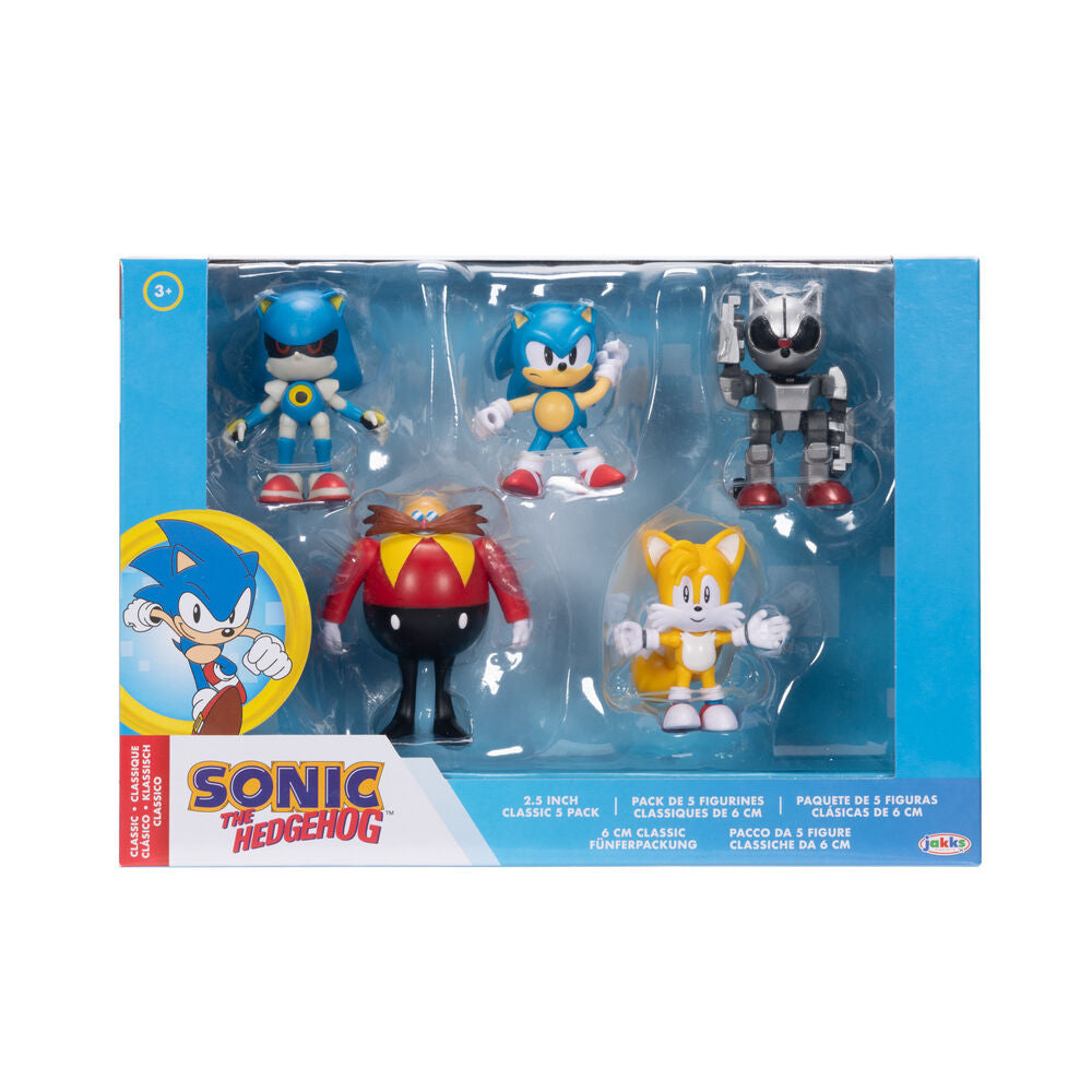Blister 5 Figuras Sonic The Hedgehog 6cm
