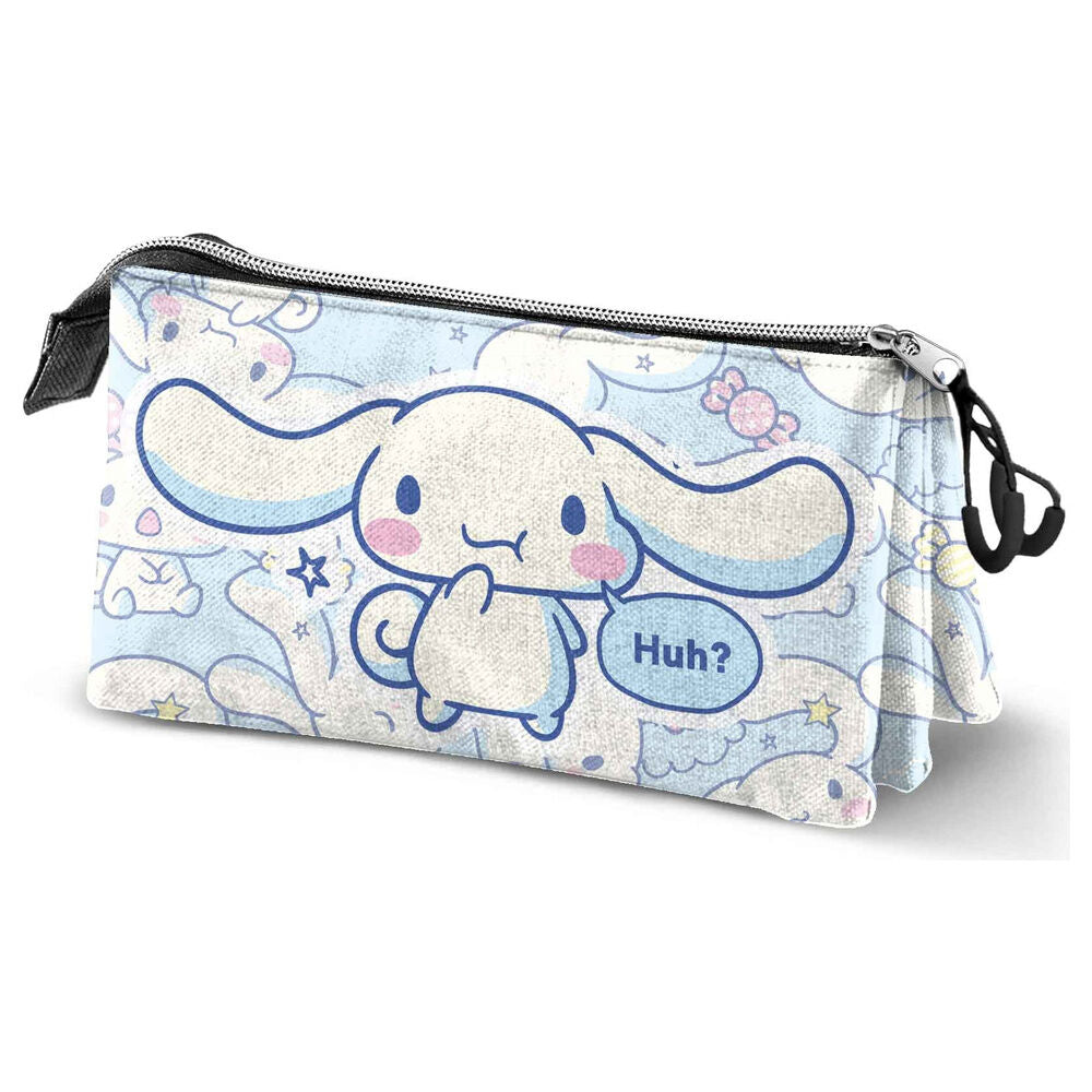 Estojo Triplo Cinnamoroll Hello Kitty
