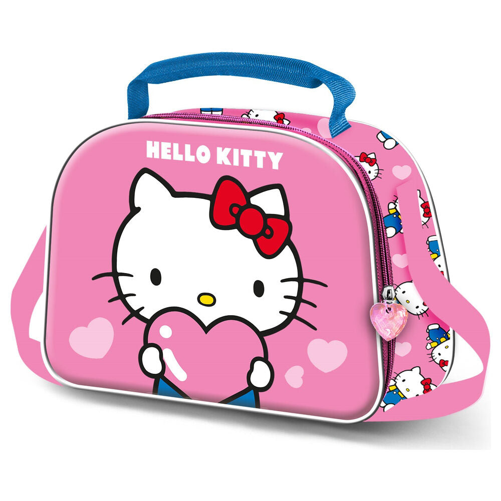 Lancheira Térmica 3D Heart Hello Kitty