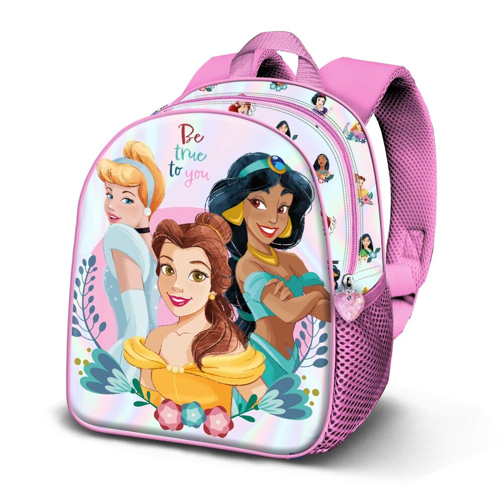 Mochila Pré-Escolar 3D Princesas Disney 31cm