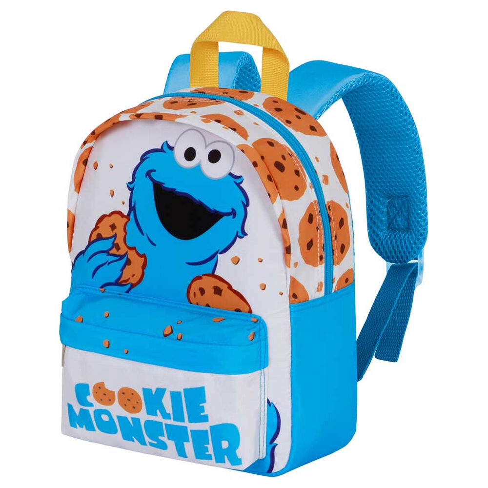 Mochila Creche Cookie Monster Rua Sésamo 27cm