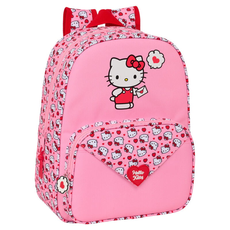 Mochila Pré-Escolar Hello Kitty 34cm Adaptável