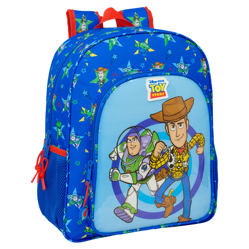Mochila Escolar Adaptável Good Vibes Toy Story Disney Pixar 38cm