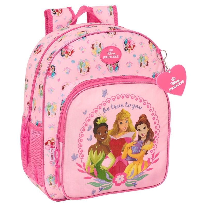 Mochila Escolar Princesas Disney 38cm Adaptável