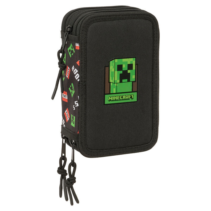 Estojo Minecraft Triplo 37pcs