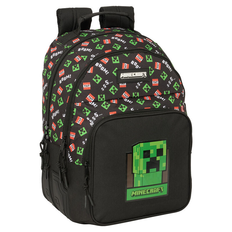 Mochila Escolar Adaptável Minecraft 42cm