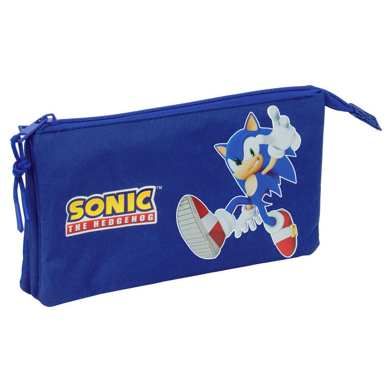 Estojo Triplo Sonic the Hedgehog