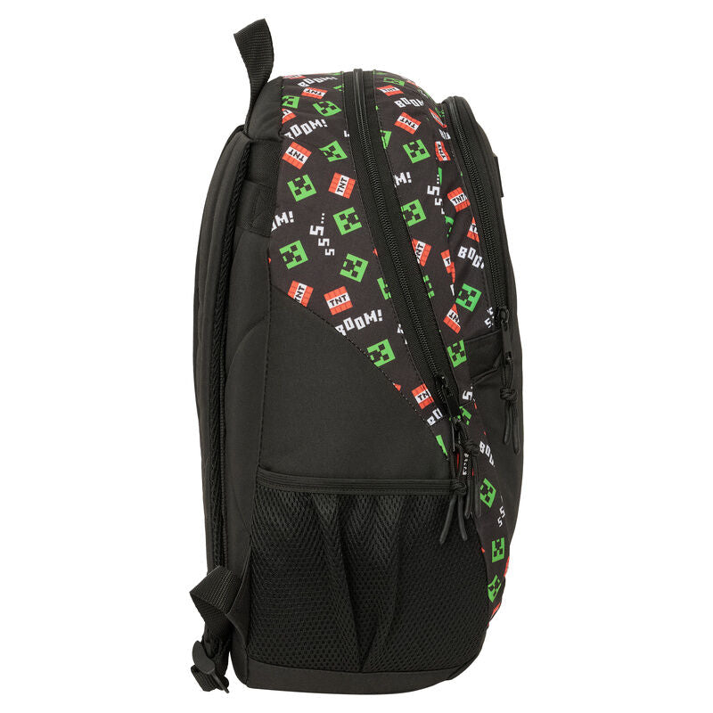 Mochila Escolar Adaptável Minecraft 44cm