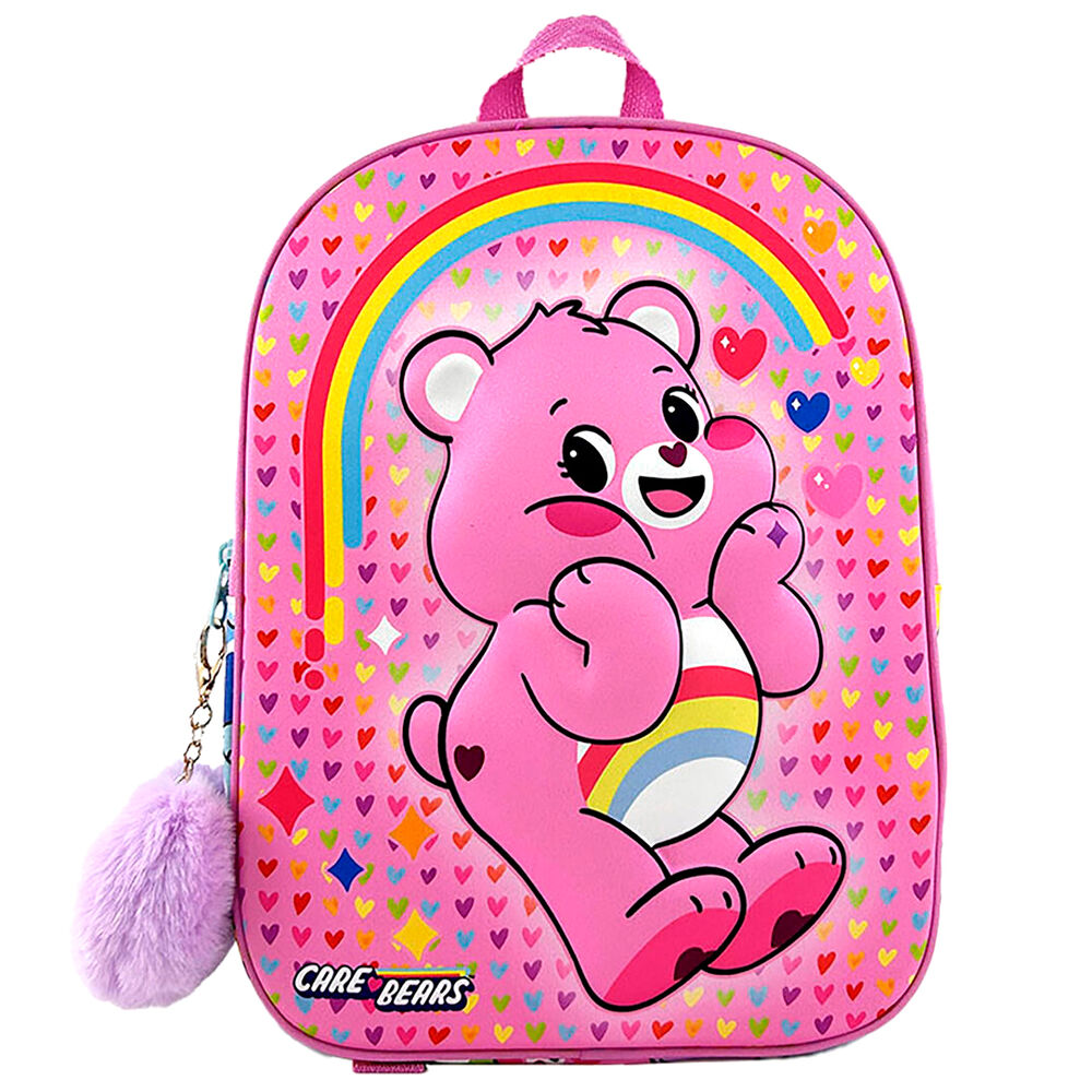Mochila Pré-Escolar 3D Care Bears 32cm
