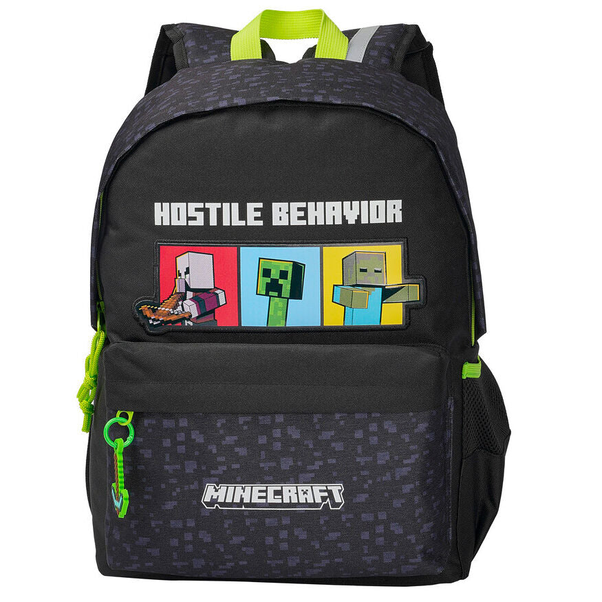 Mochila Escolar Adaptável Minecraft 43cm