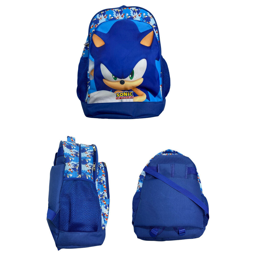 Mochila Escolar Sonic the Hedgehog 40cm