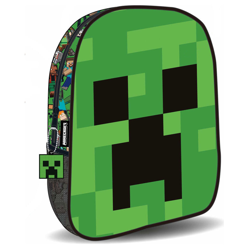 Mochila Pré-Escolar Face Minecraft 30cm