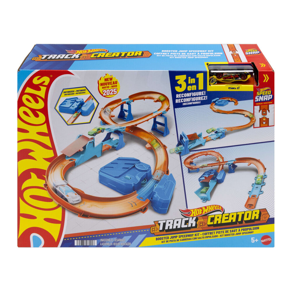 Pista Carreras com Salto Impulsado Hot Wheels