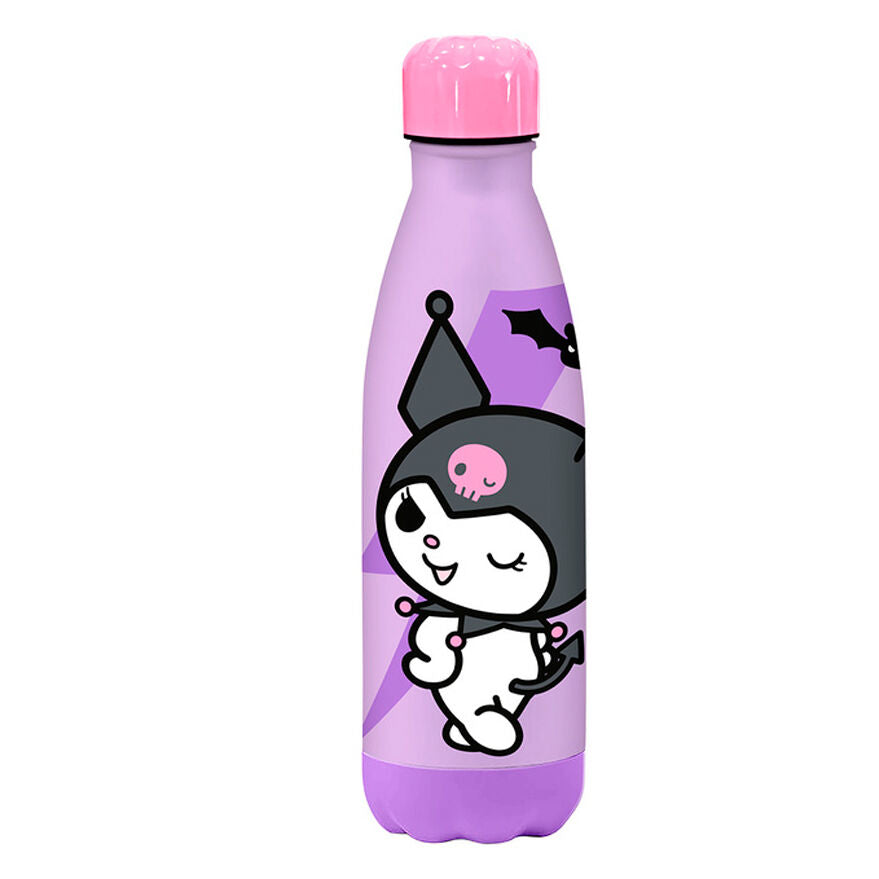 Garrafa Aço Inoxidável Kuromi Hello Kitty 500ml