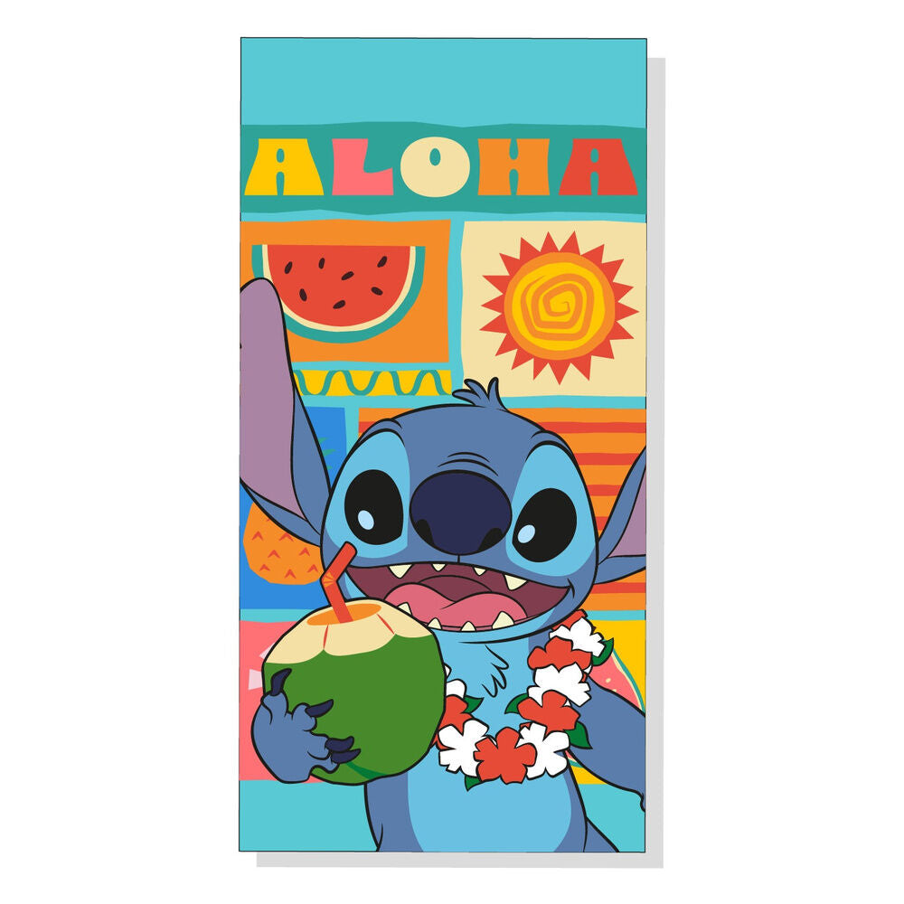 Toalha de Praia Microfibra Stitch Disney