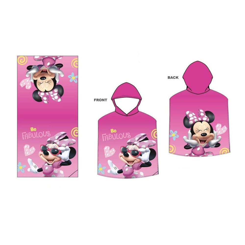 Poncho de Praia Microfibra Minnie Disney