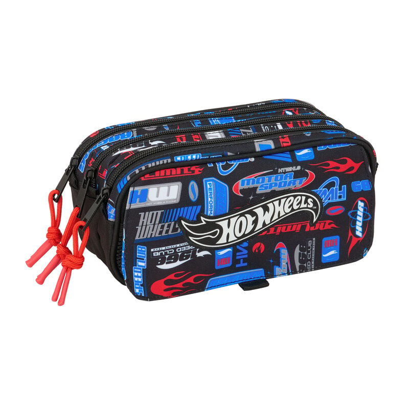Estojo Triplo Hot Wheels