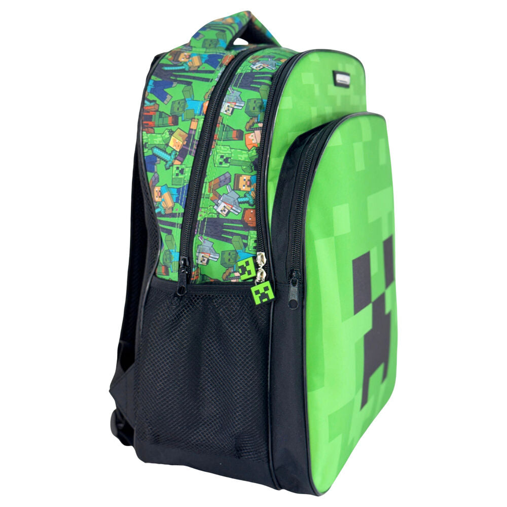 Mochila Escolar Face Minecraft 42cm