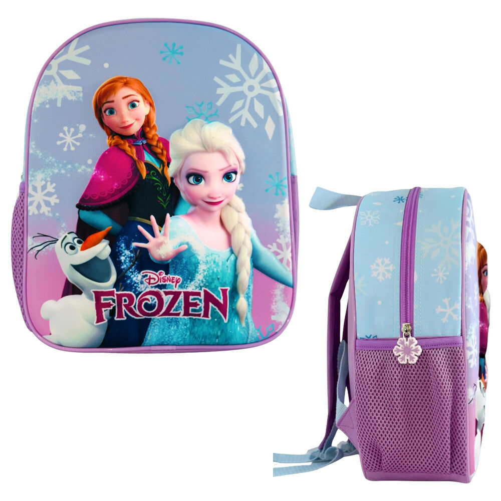 Mochila Pré-Escolar 3D Frozen Disney 30cm