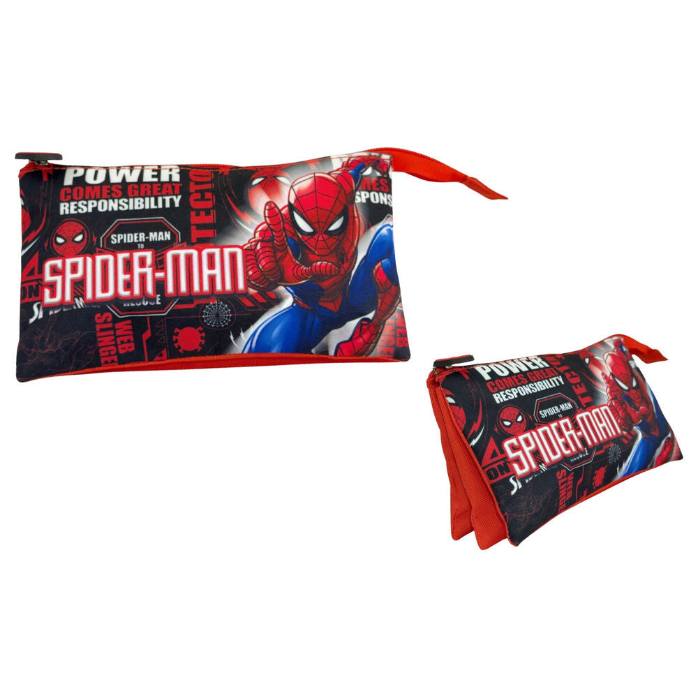 Estojo Triplo Hero Spiderman Marvel