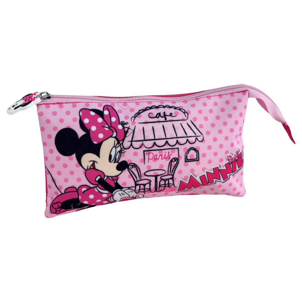 Estojo Triplo Paris Minnie Disney