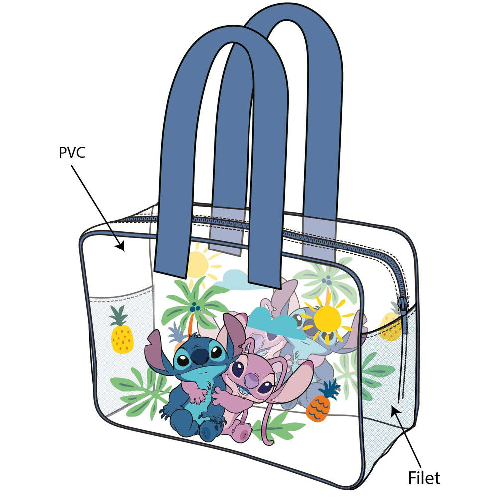 Bolsa de Praia Angel & Stitch Disney