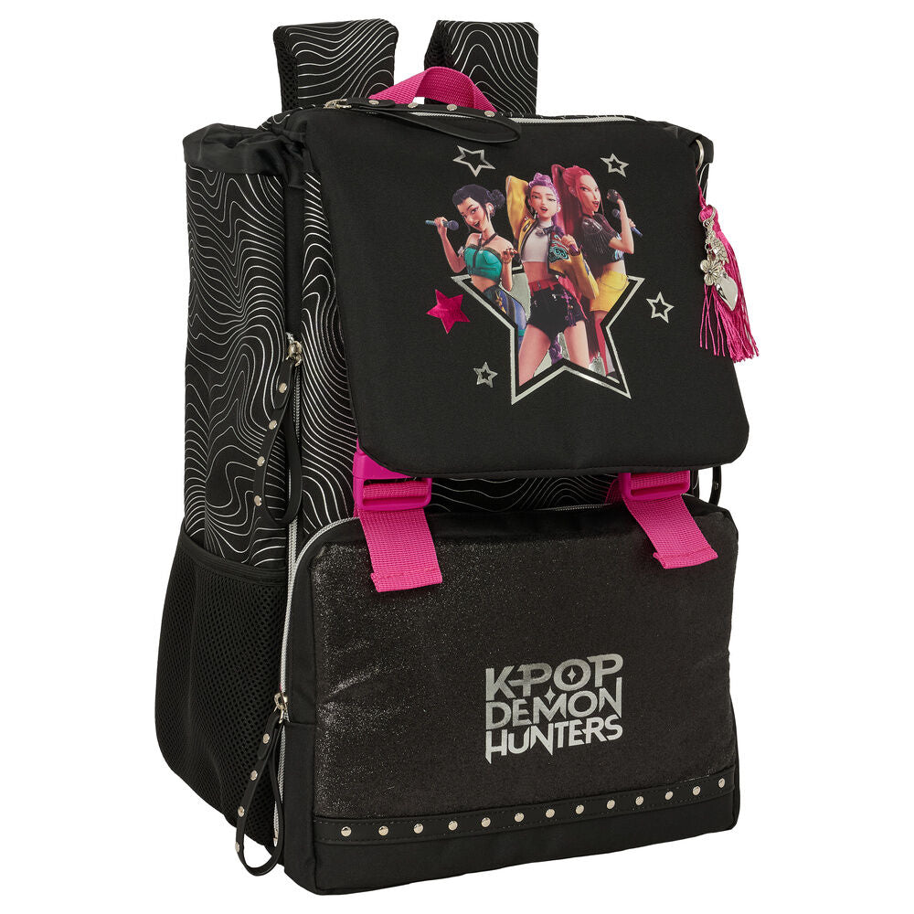Mochila Escolar Energy K-Pop Demon Hunters 41cm