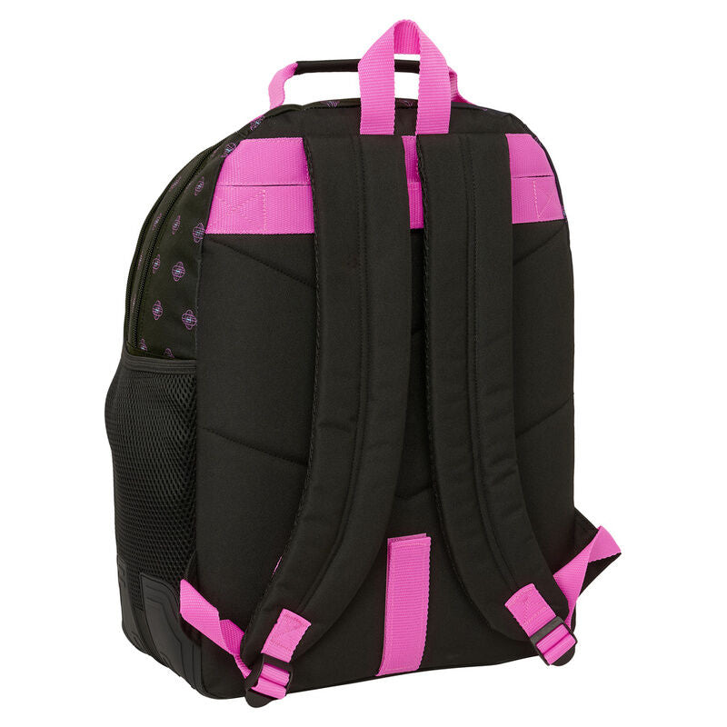 Mochila Escolar Preta K-Pop Demon Hunters 42cm