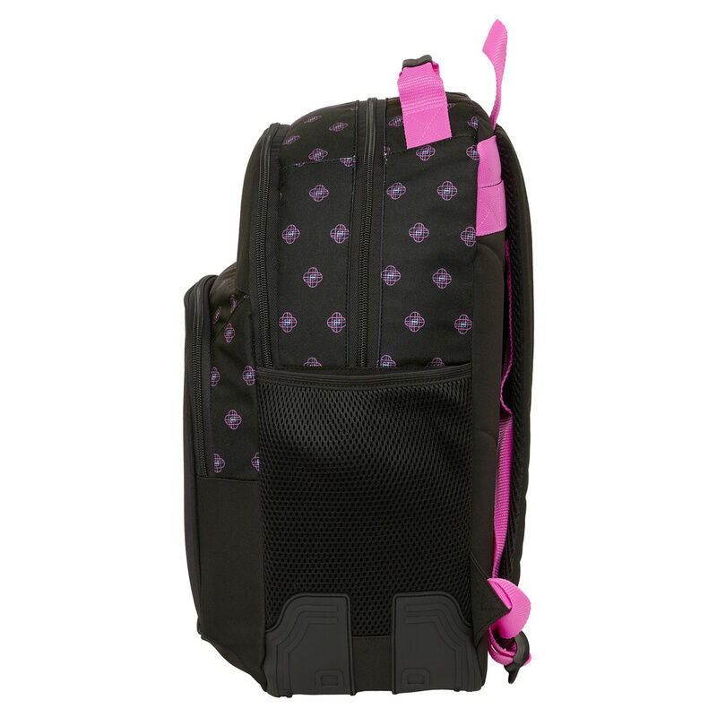 Mochila Escolar Preta K-Pop Demon Hunters 42cm