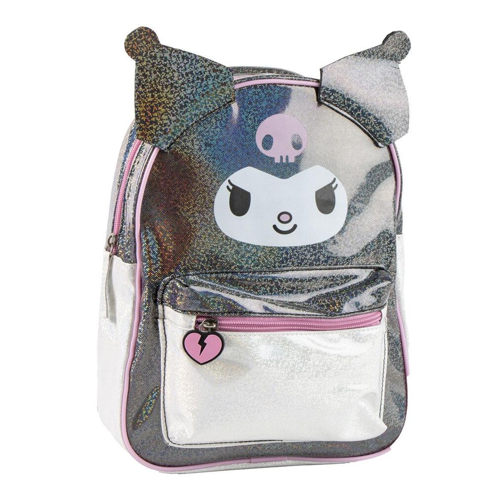 Mochila Pré-Escolar Kuromi Hello Kitty 30cm