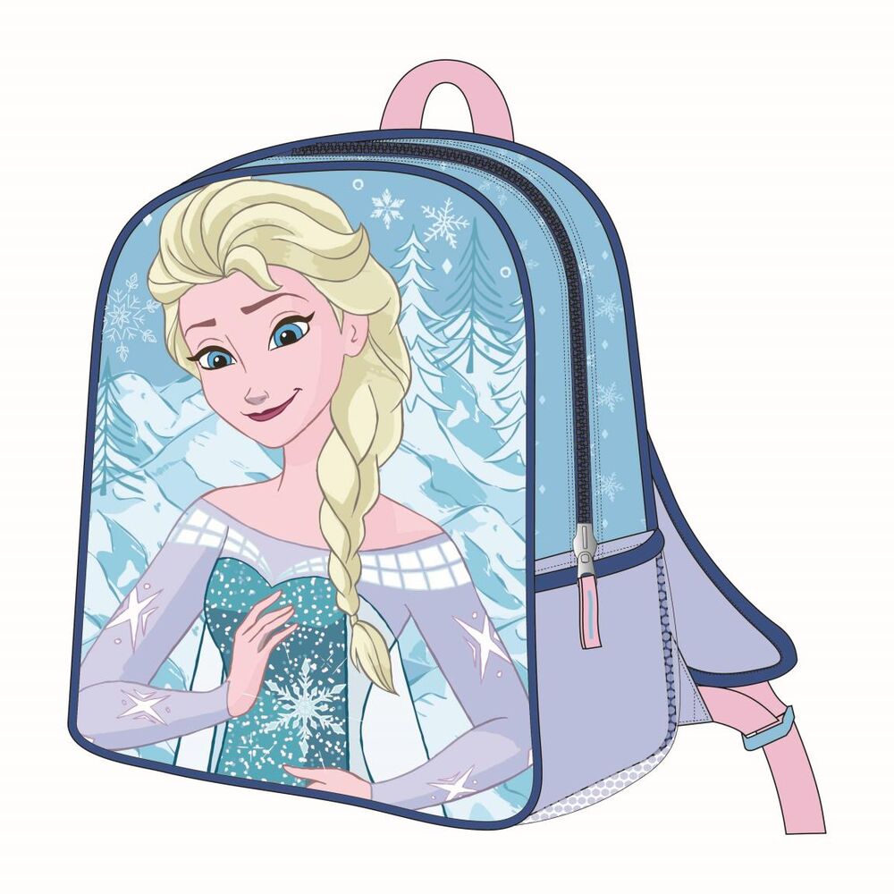 Mochila Pré-Escolar 3D Elsa Frozen Disney 30cm