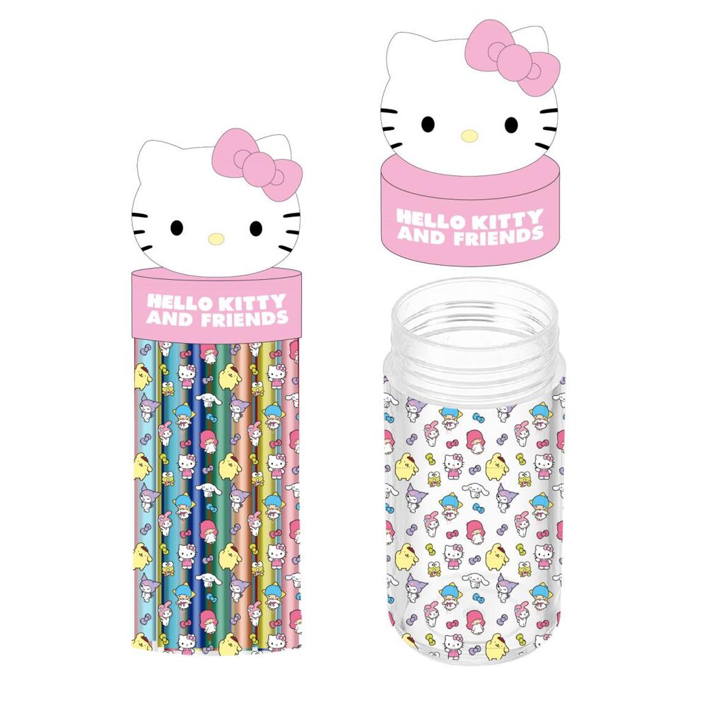 Estojo Pote Hello Kitty