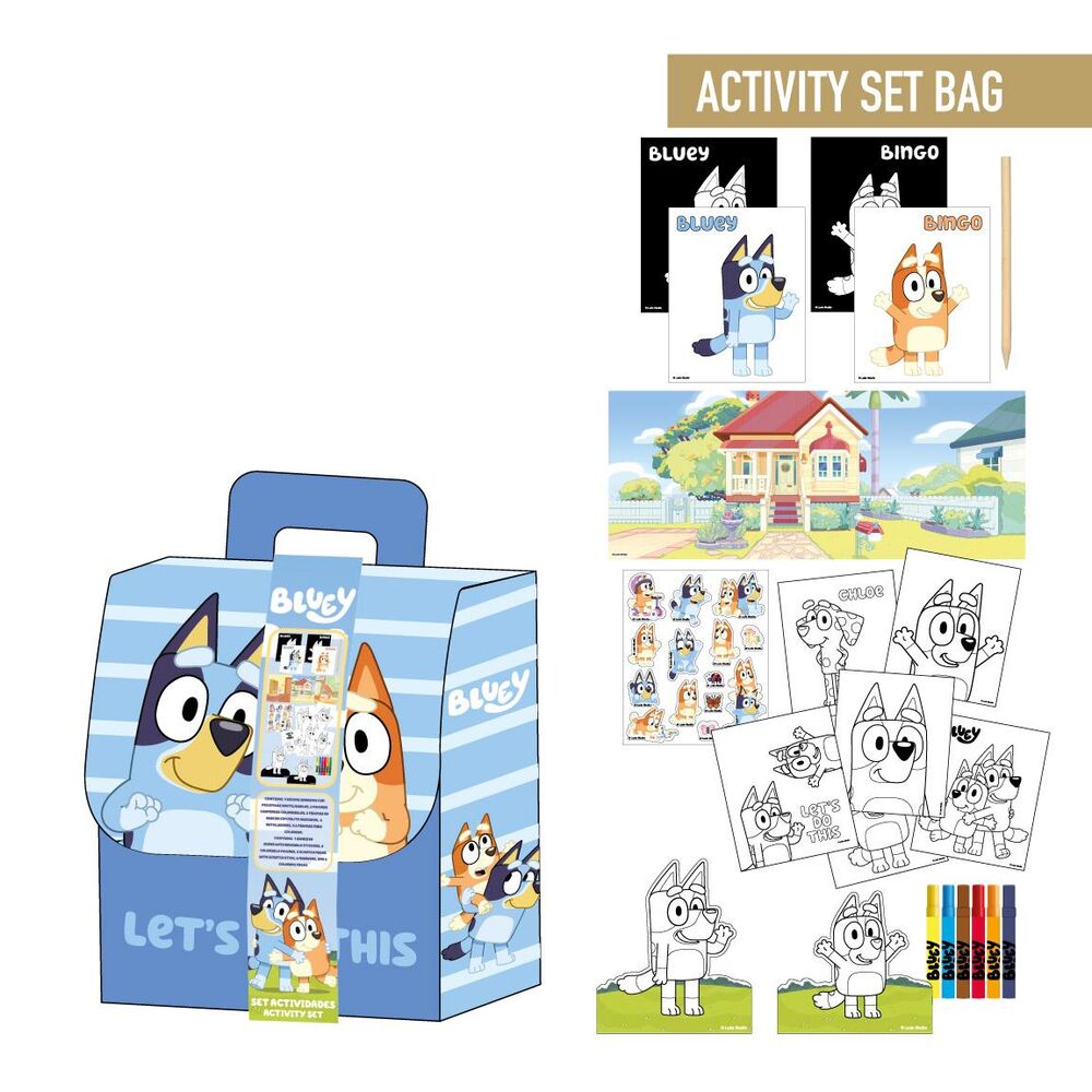 Set de Papelaria Bluey