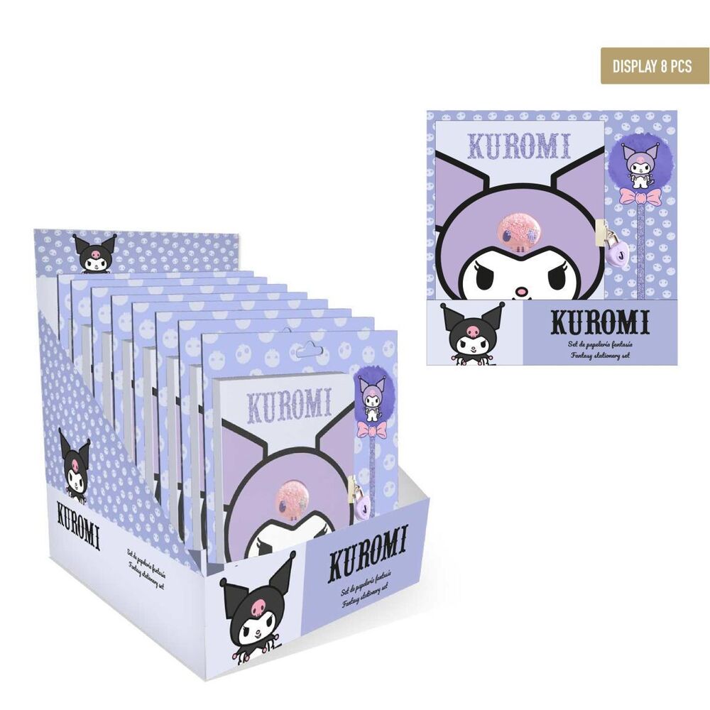 Diário + Caneta Kuromi Hello Kitty