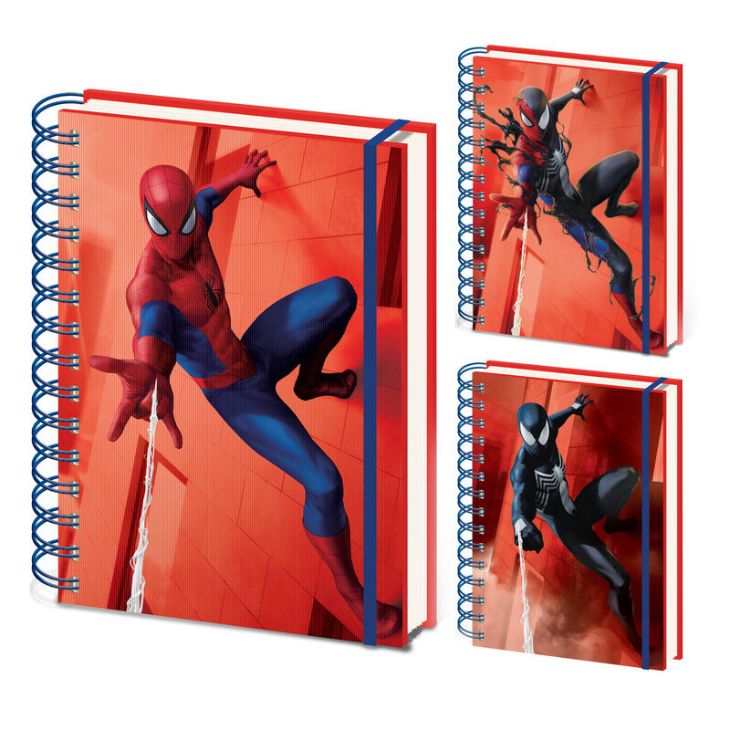 Caderno 3D Lenticular A5 Spiderman Marvel