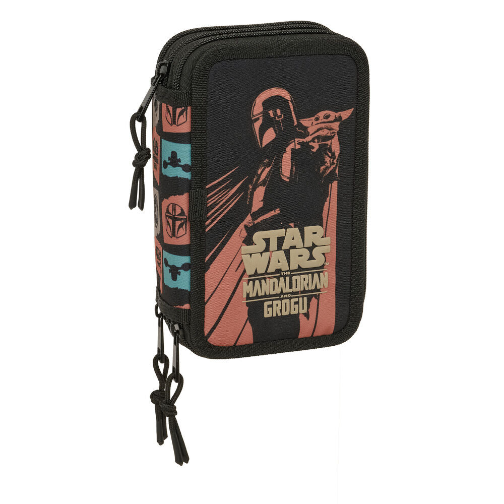 Estojo Triplo Mandalorian & Grogu Star Wars 37pcs