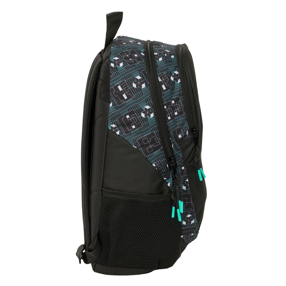Mochila Escolar Adaptável Screen Minecraft 44cm