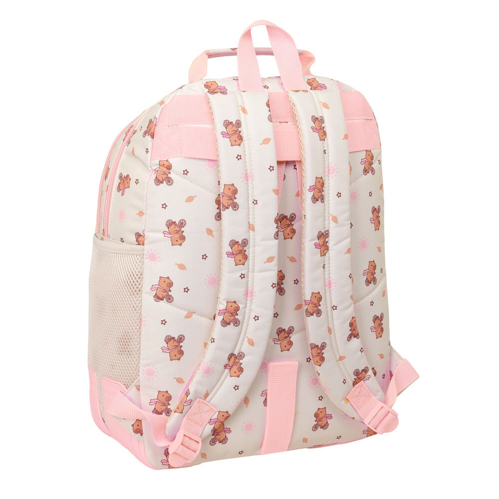 Mochila Escolar Capibara 42cm Adaptável