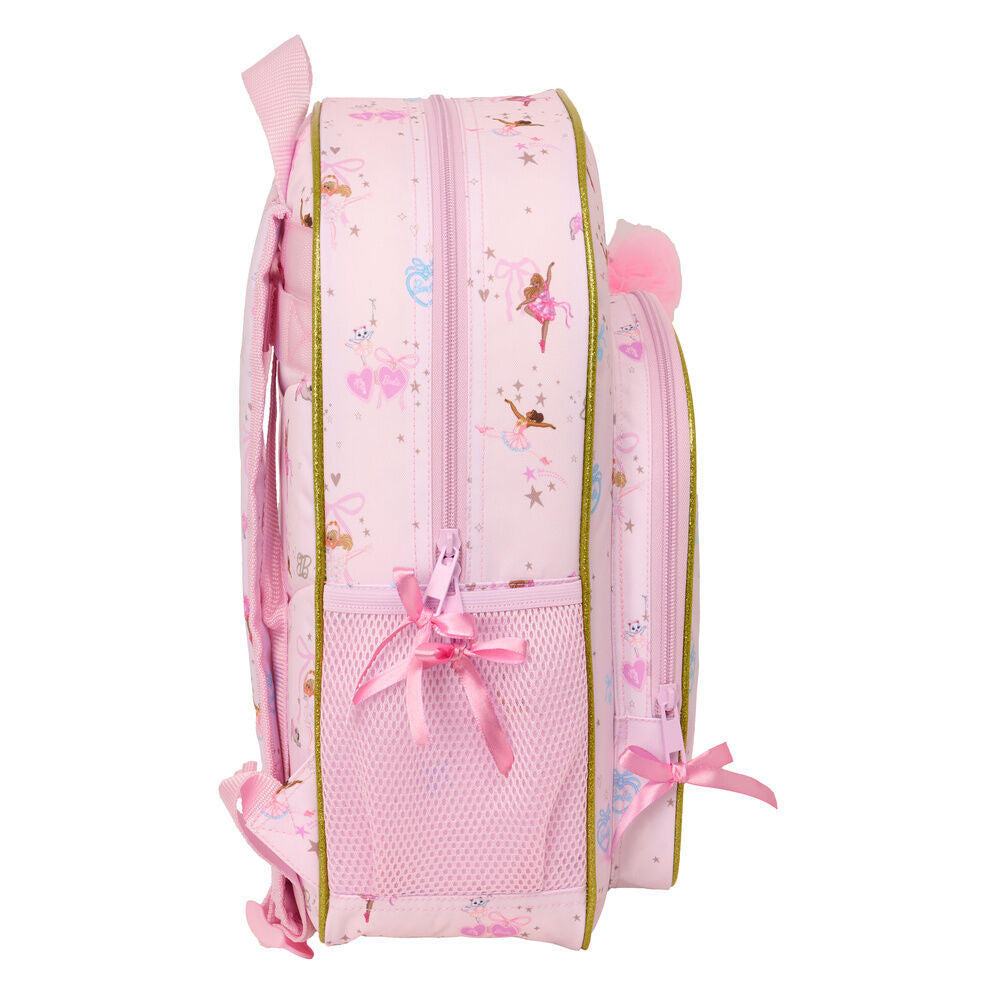 Mochila Escolar Ballet Barbie 38cm Adaptável