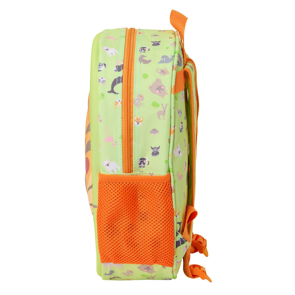 Mochila Pré-Escolar 3D Tigre 33cm