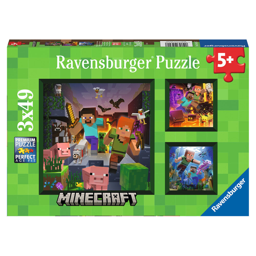 Puzzle Minecraft 3x49pcs