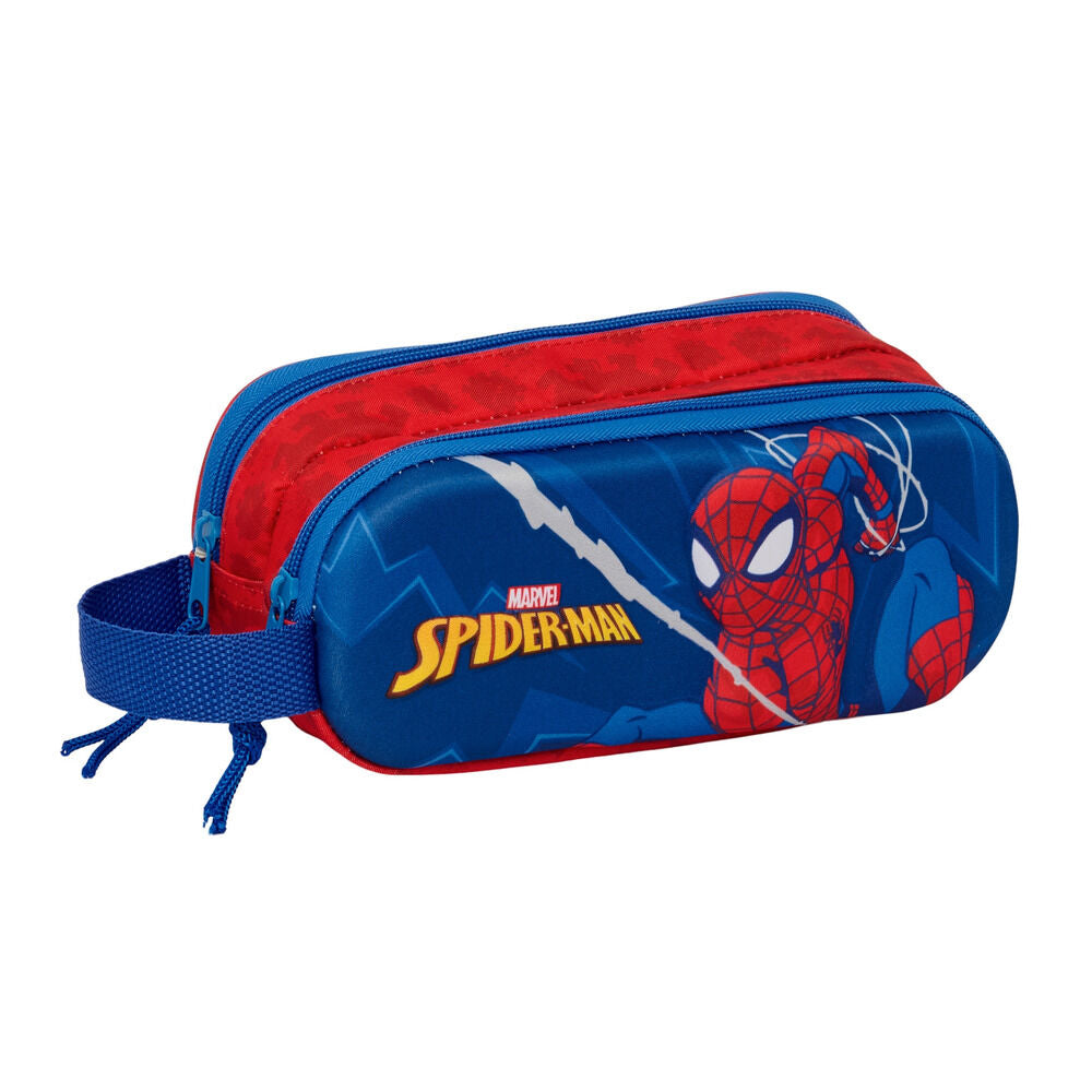 Estojo Duplo 3D Spiderman Marvel