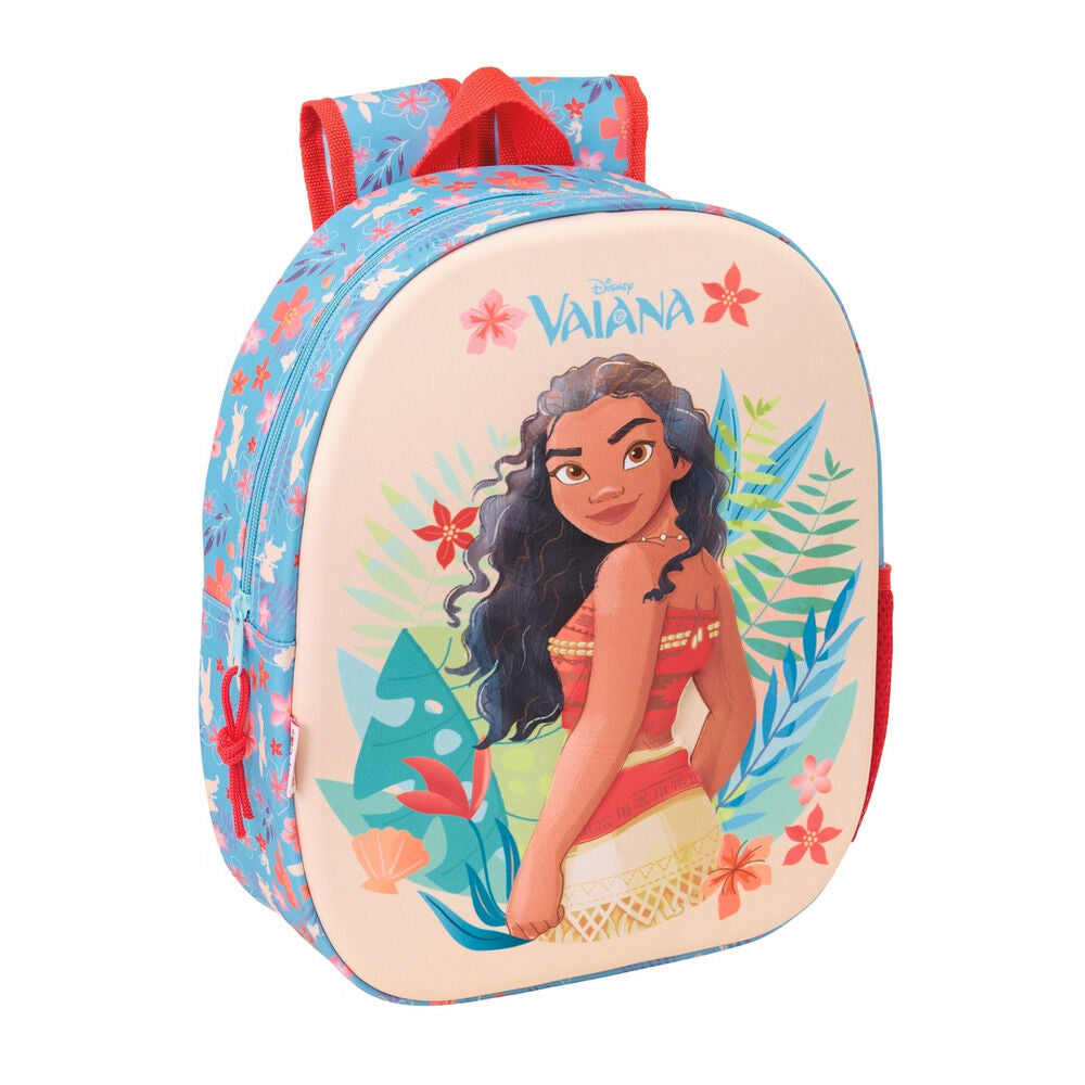 Mochila Pré-Escolar 3D Vaiana Moana Disney 33cm