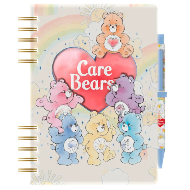 Caderno A5 + Caneta e Stickers Ursinhos Carinhosos