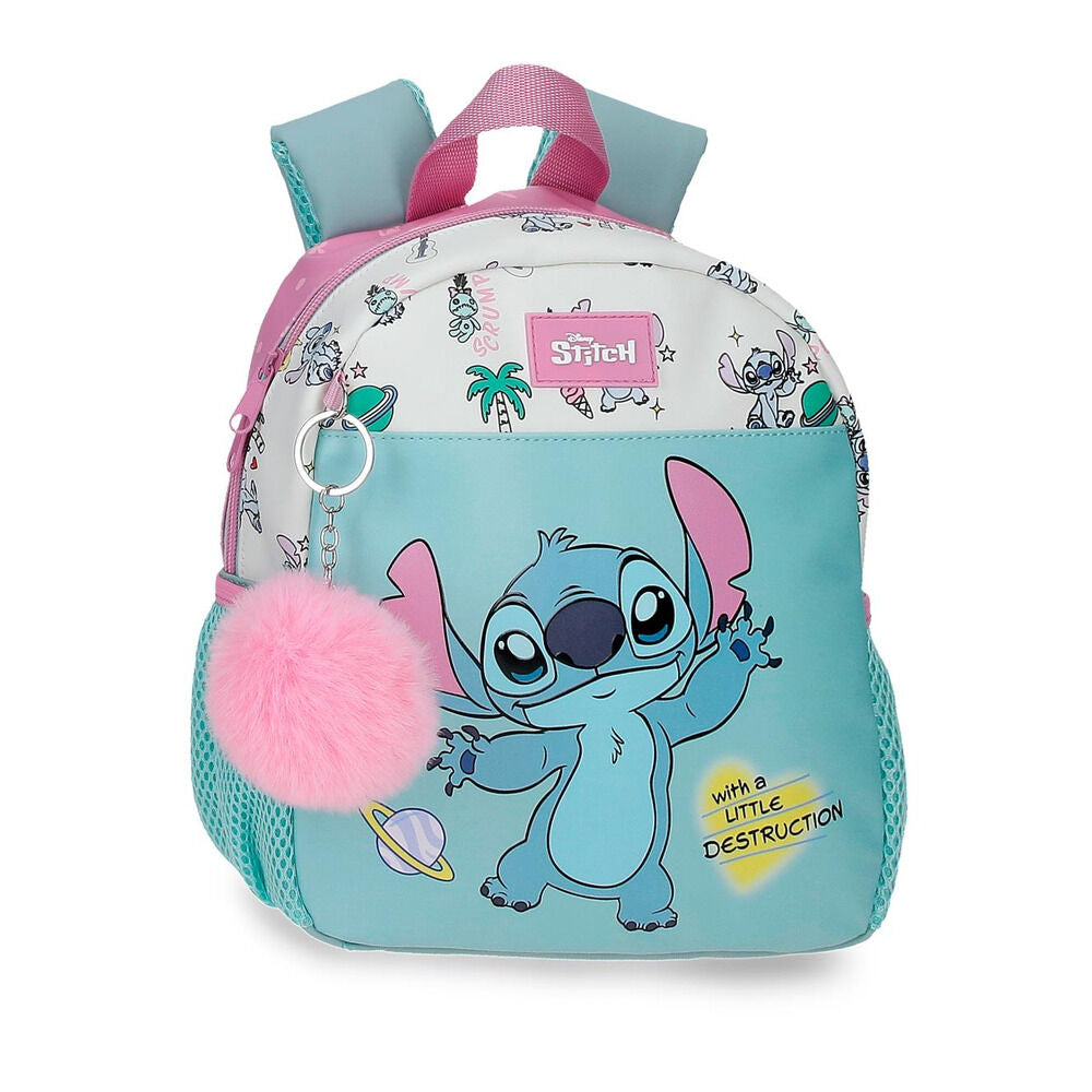 Mochila Creche Little Destruction Stitch Disney 26cm