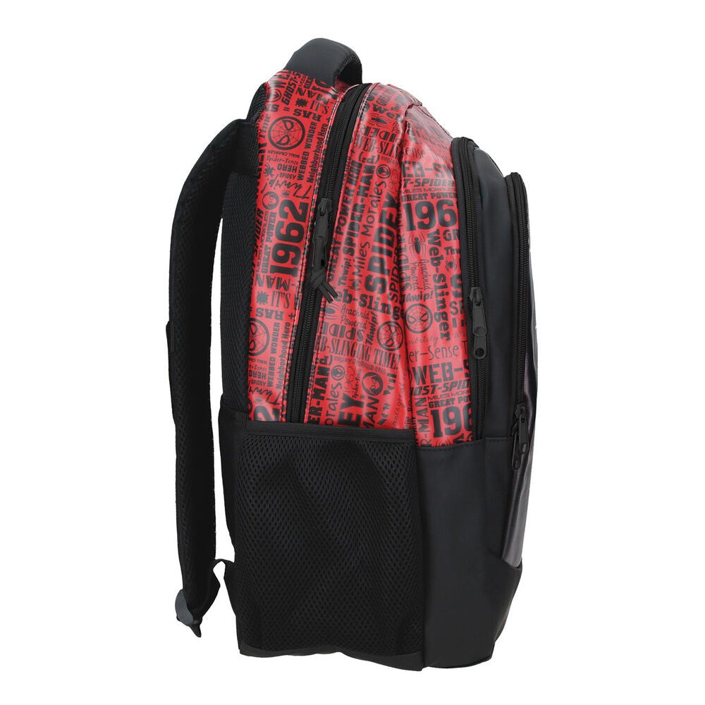 Mochila Escolar Technology Spiderman Marvel 46cm Adaptável